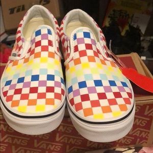 Brand new slip on rainbow vans